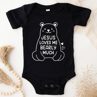 Body Jésus M'Aime Gros Bébé Chrétien Bodysuit