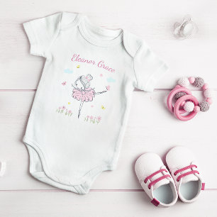 Body Jeu de danse de ballet peint à la main fille rose