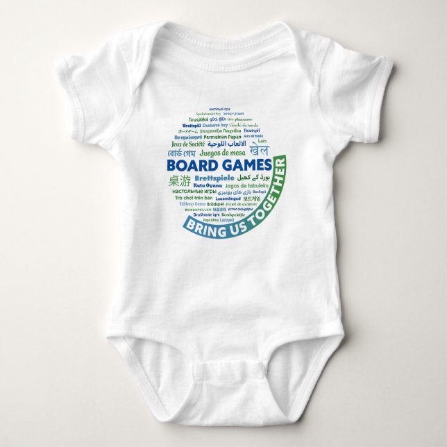 Body Jeux de société nous rassemblent Baby Shirt (Devant)