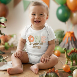 Body Joli Anniversaire d'un Enfant Saurus Dinosaure Pas