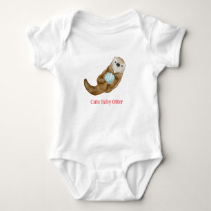 Body Joli arc-en-ciel Otter Scallops fête d'anniversair