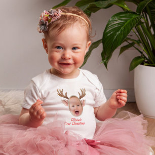 Body Joli bébé de premier Noël rennes