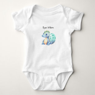 Body Joli bébé dinosaure à l'aquarelle