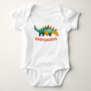 Body Joli bébé dinosaure Babysaurus aquarelle