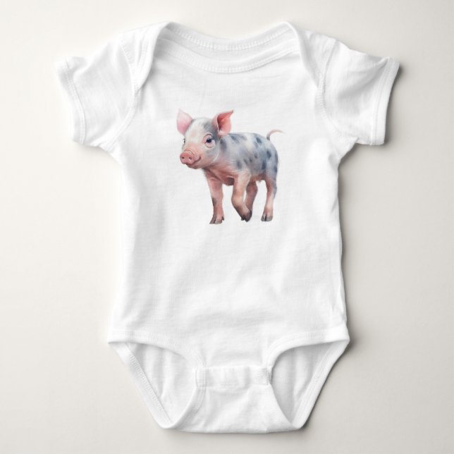 Body Joli bébé tacheté Piggie Piglet (Devant)