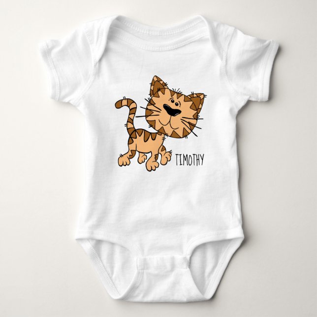 Body Joli bébé Tiger Baby Jersey Bodysuit (Devant)