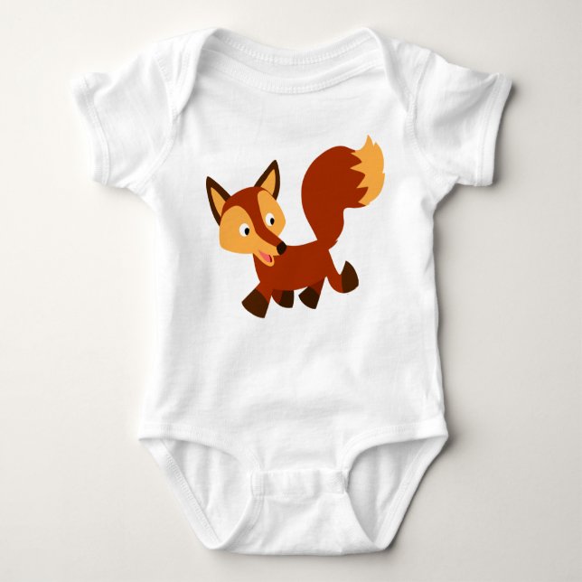 Body Joli Cartoon Fox Baby Bodysuit (Devant)