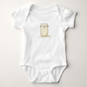 Body Joli Chat Beige Aquarelle