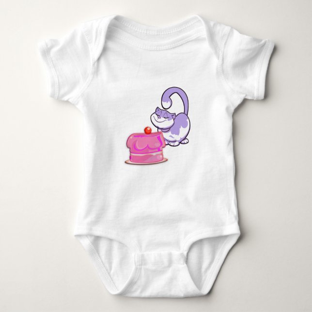 Body Joli Chat Cupcake Violet (Devant)