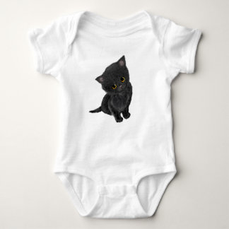 Body Joli costume de bébé chaton noir