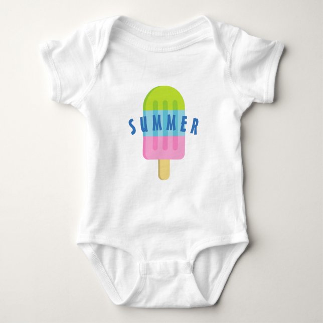 Body Joli costume personnalisé popsicle pour bébé nouve (Devant)