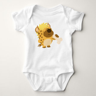 Body Joli dessin Hyena broyer un T-shirt bébé os
