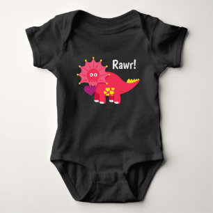 Body Joli Dinosaure Adorable Rawr! avec des coeurs