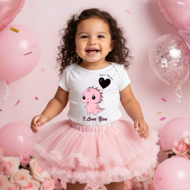 Body Joli Dinosaure Rose (Créateur téléchargé)