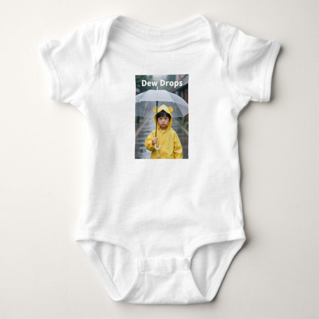 Body Joli garçon en imperméable jaune à oreilles d'ours (Devant)