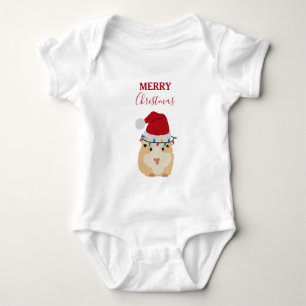 Body Joli Hamster de Noël Funny Animal Santa Hat