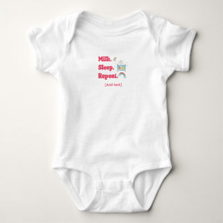 Body Joli « Lait. Sommeil. Répéter. » Lit de bébé et ar