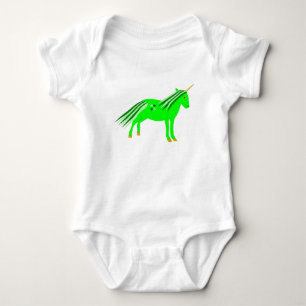 Body Joli licorne vert et or irlandais