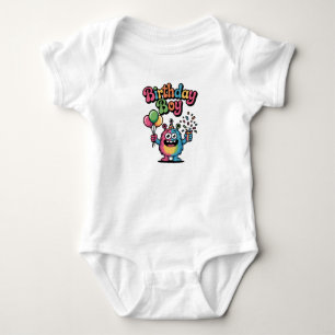 Body Joli Monstre Garçon d'anniversaire Enfant Combinai