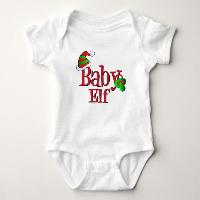 Body Joli Noël bébé elf (Devant)