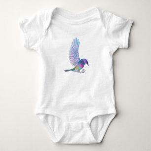 Body Joli Oiseau Multicolore Avec Des Ailes Extérieures