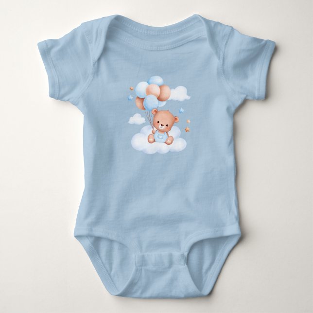 Body Joli ours en peluche et ballons (Devant)