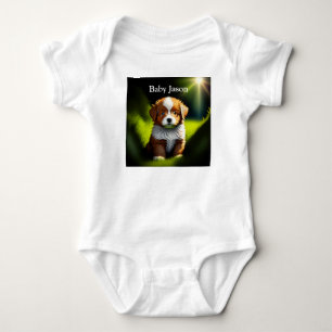 Body Joli petit chiot Brown et blanc