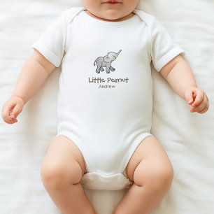 Body Joli petit éléphant bébé au nom arachide dessiné à