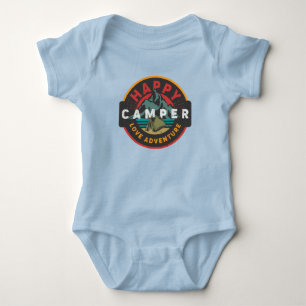Body Joli petit garçon heureux camper mot art