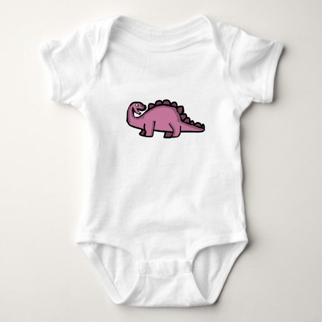 Body Joli Stégosaure Rose Dinosaure (Devant)