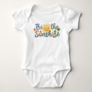 Body Joli T-Shirt Graphique Rétro Été Soyez Le Soleil