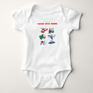 Body Joli T-Shirt pour Bébé avec Transport en Dessin An