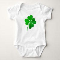 Joli Trèfle à 4 feuilles vert Chanceux St. Patrick
