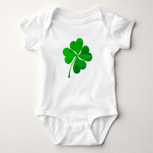 Body Joli Trèfle à 4 feuilles vert Chanceux St. Patrick