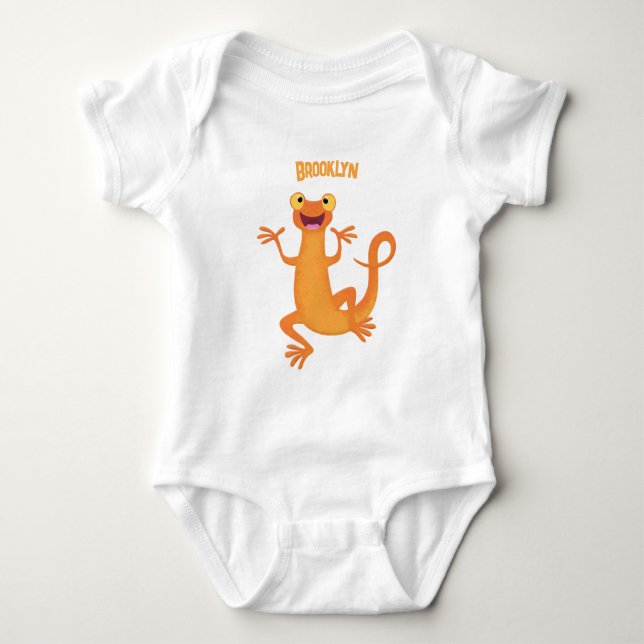 Body Joli triton orangé joyeux (Devant)