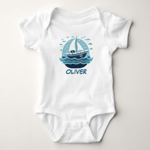 Body Joli Voilier Bleu
