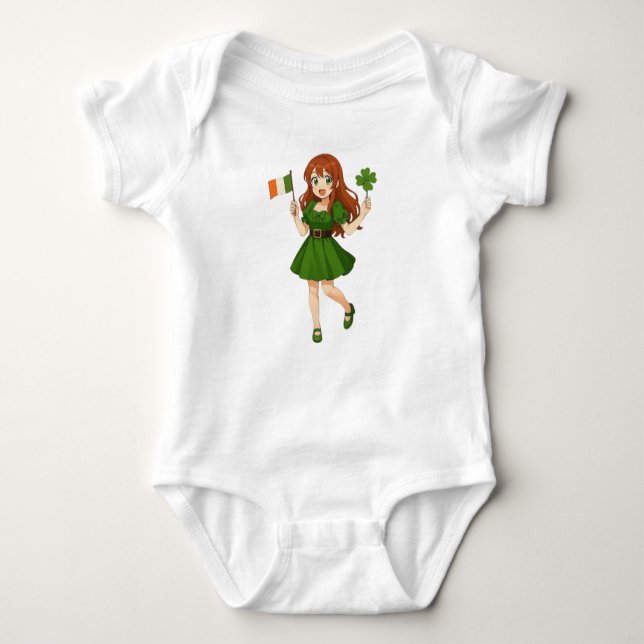 Body Jolie anime rousse Saint Patrick (Devant)