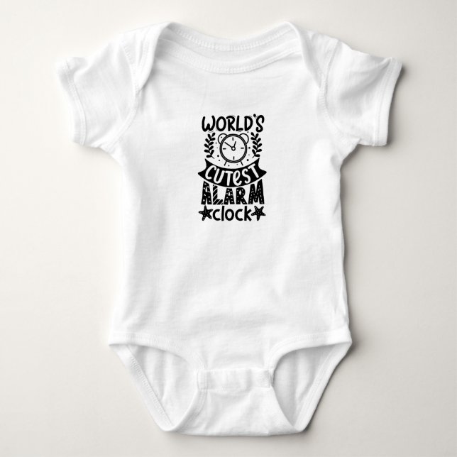 Body Jolie citation de réveil bodysuit blanc  (Devant)
