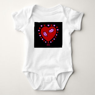 Body Jolie Coeur Baisers Bébé Jersey Bodysuit