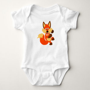 Body Jolie Dancing Cartoon Fox Baby Bodysuit