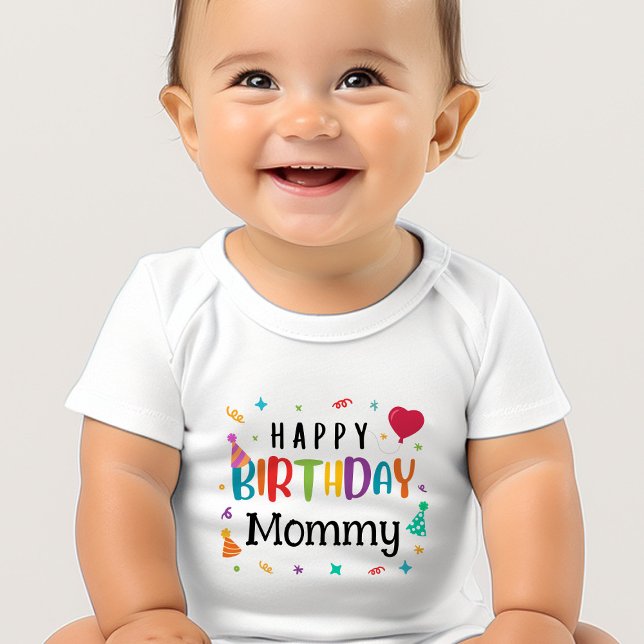 Body Jolie maman d'anniversaire (Happy Birthday Mommy Baby Bodysuits - Adorable Designs for Mom's Big Day!)