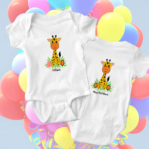 Body Jolie petite girafe, personnalisable
