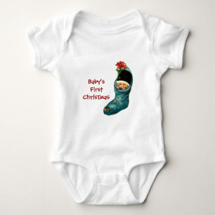 Body Jolie réserve de Noël, Petit enfant, Bleu rose