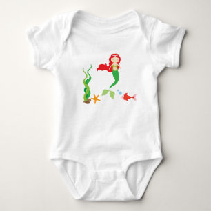 Body Jolie Sirène et Poisson Bodysuit Tutu bébé