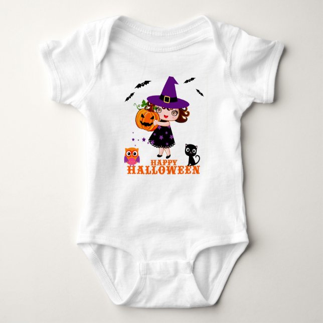 Body jolie sorcière halloween Baby Girl Bodysuits & One (Devant)