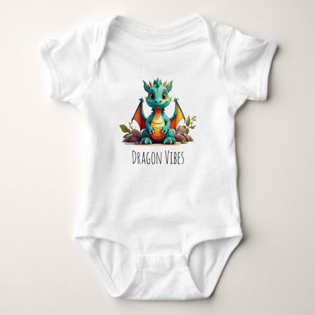 Body Jolie Vibes Dragon Bébé Dragon Bodysuit (Devant)