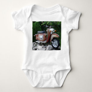 Body Jolie vieille Scooter Baby Jersey Bodysuit, Blanc