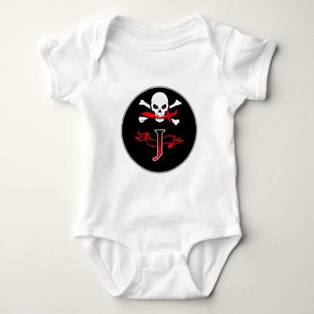 Body Jolly roger J Monogramme initial (Devant)