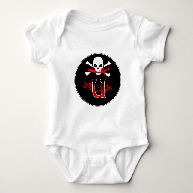 Body Jolly roger U Monogramme initial (Devant)