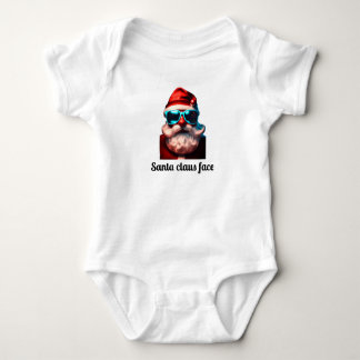 Body Jolly Santa Claus Visage Design Tee - Festive Chri